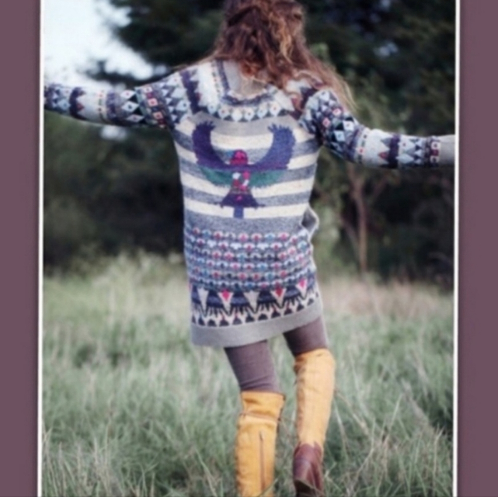 { FREE PEOPLE } Thunderbird sweater dress size M